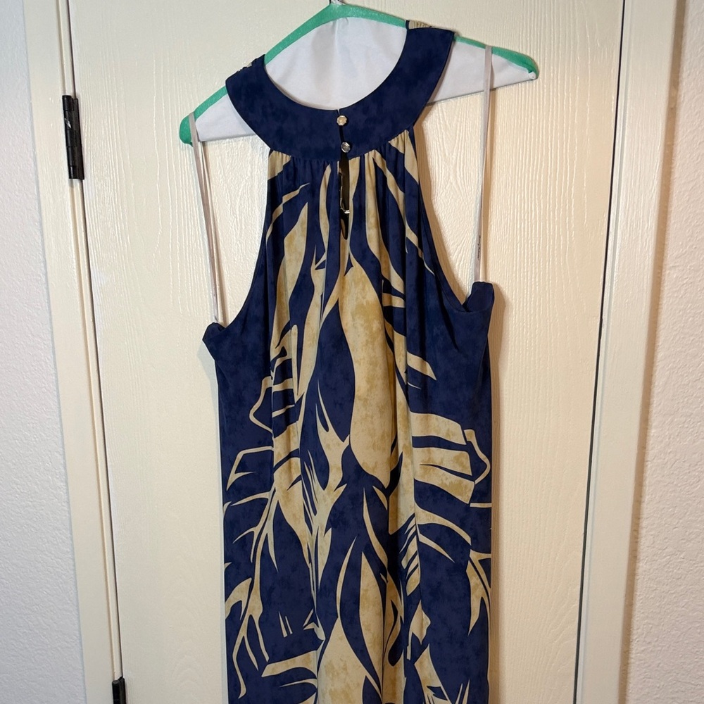 Tommy Bahama Elegant Blue and Cream Dress size XL - Picture 7 of 8